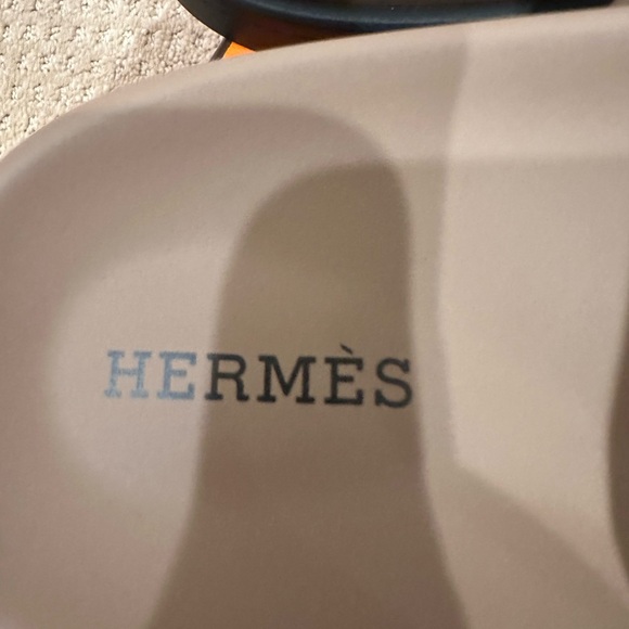 Size 38.5EU NIB HERMÈS Beige Sable Suede Women’s Chypre Sandals - Picture 9 of 14